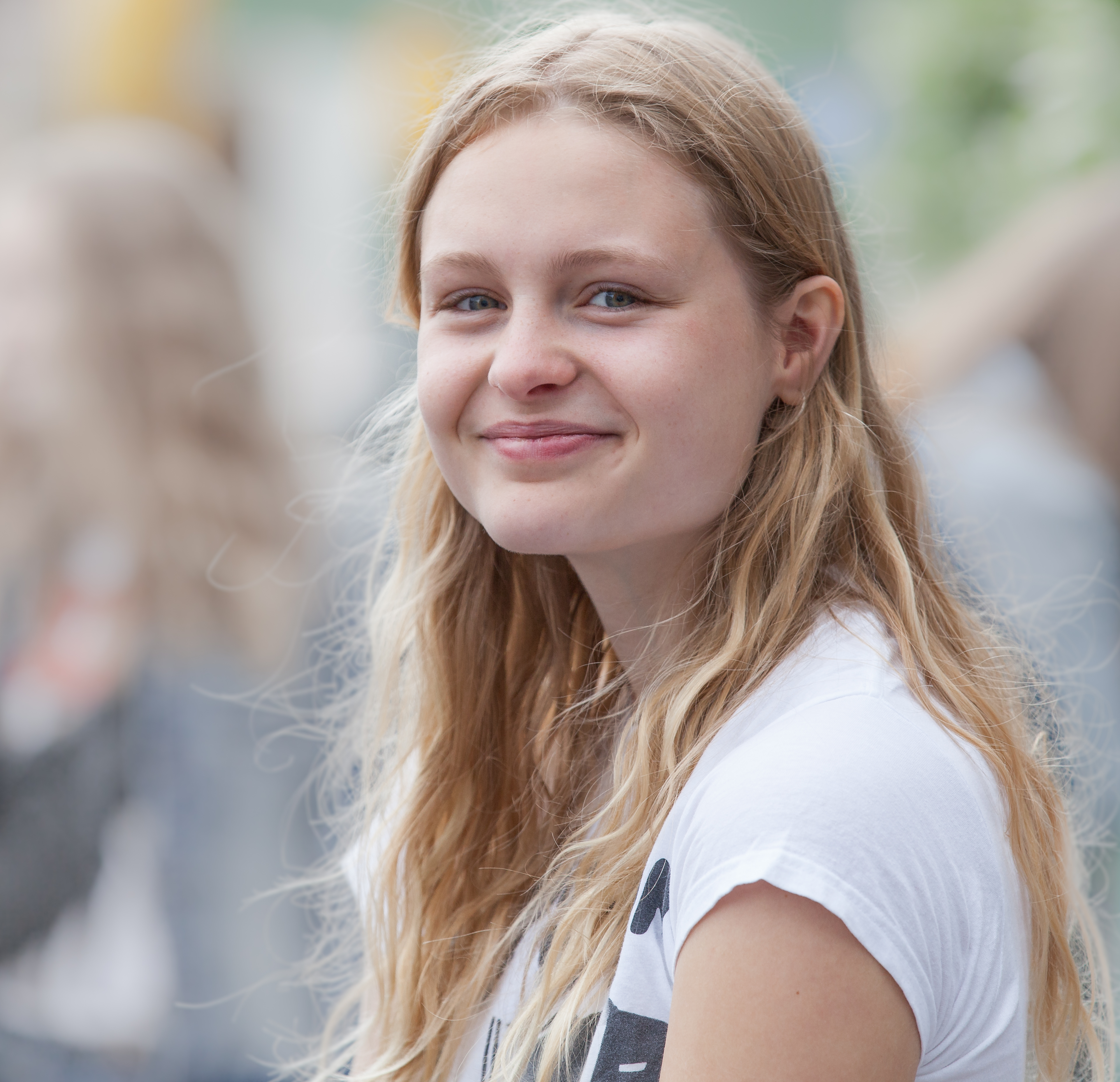 a creation of God - a cute fair-haired girl in Copenhagen, Denmark, in June 2014, picture 42