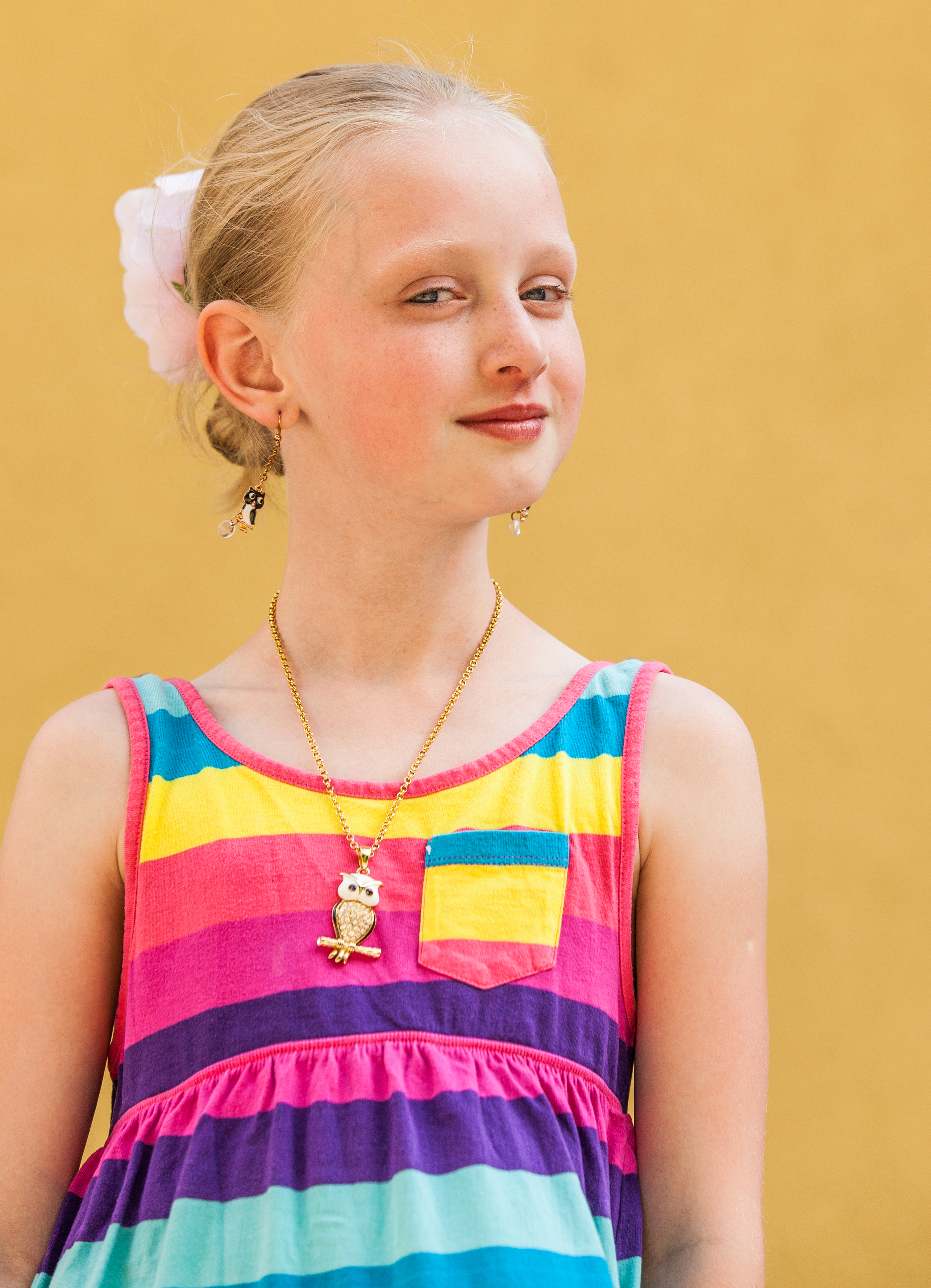 a cute young blond Catholic girl photographed in May 2014, portrait 10/12