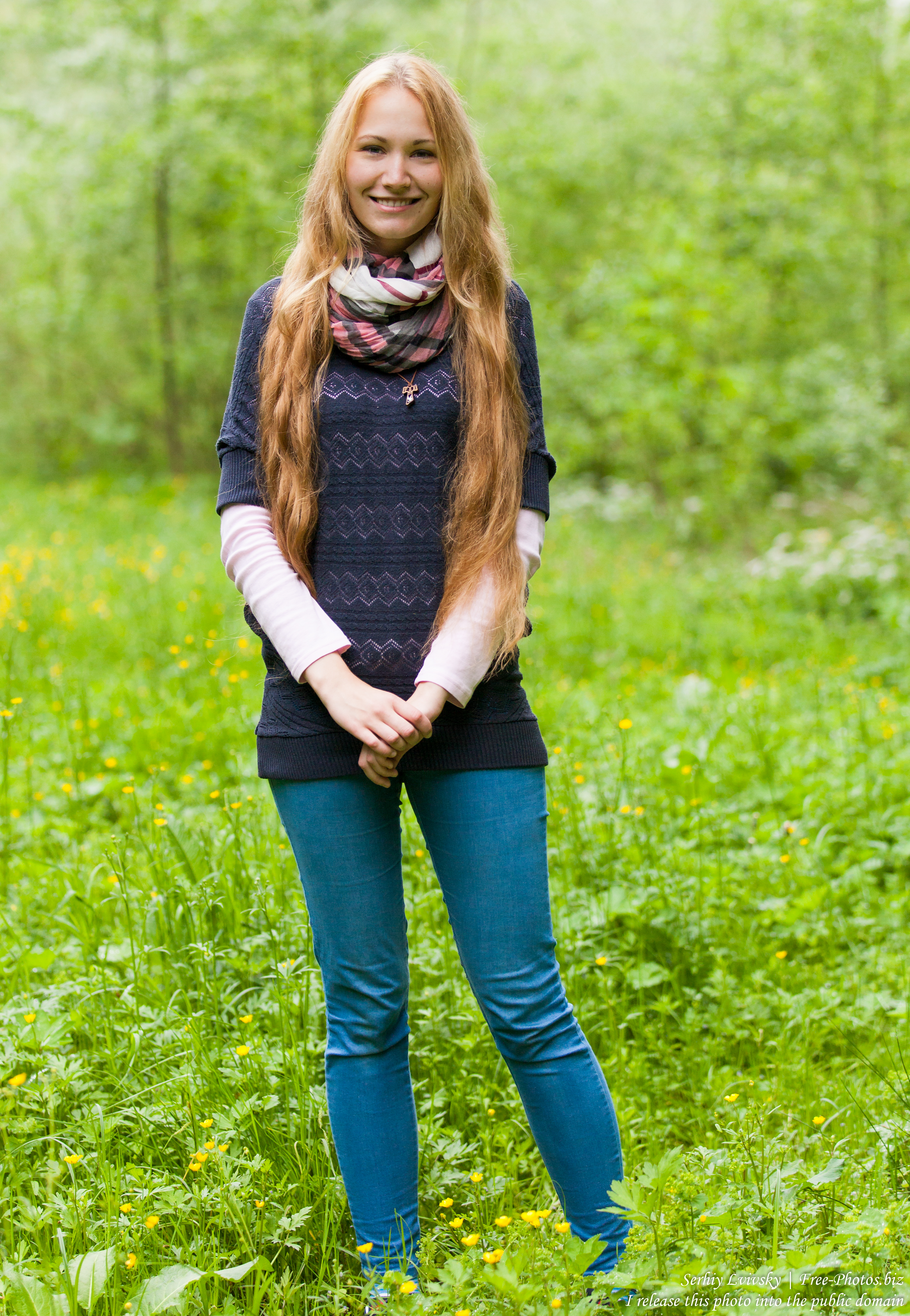 a long-haired Roman-Catholic girl photographed in May 2015, picture 3