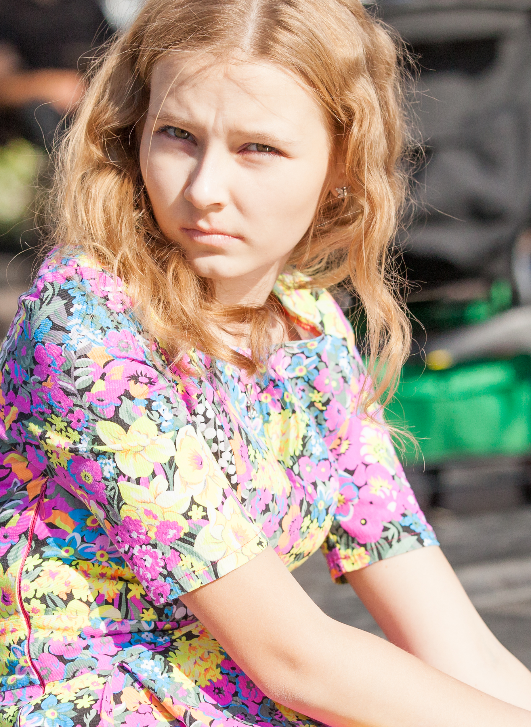 a pretty blond girl photographed in September 2014, picture 15