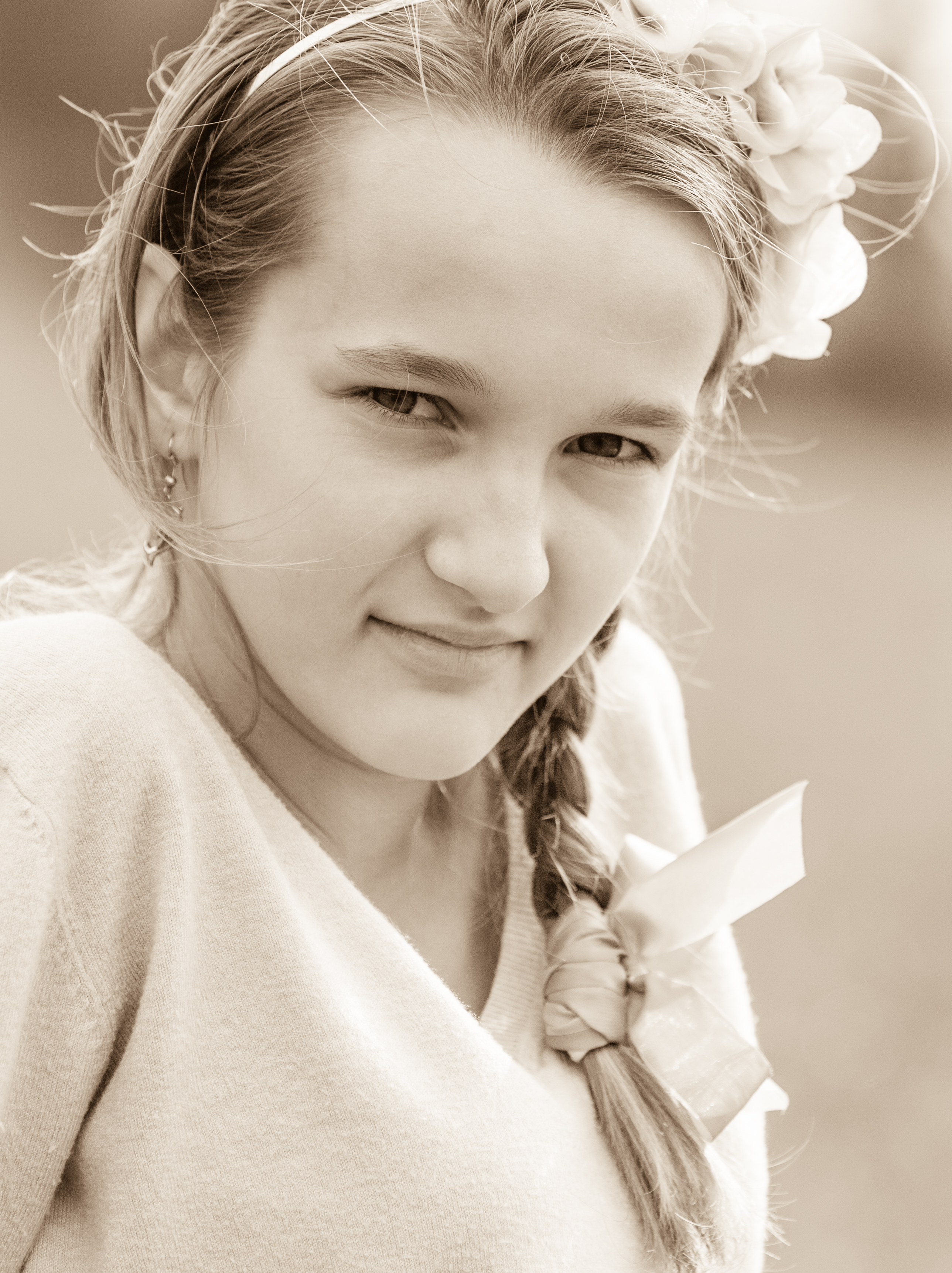 an amazing Catholic girl photographed in October 2014, picture 3, monochrome