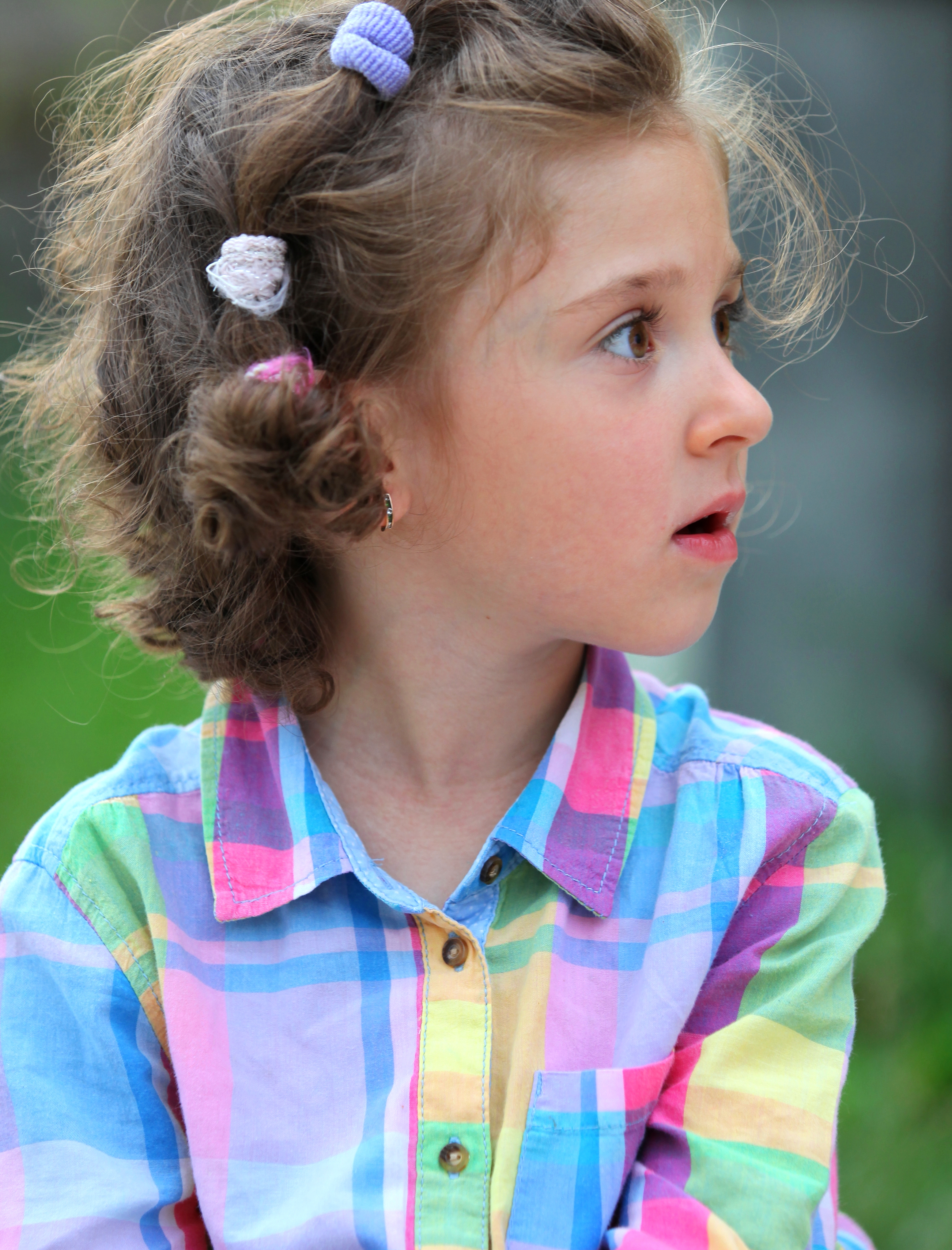 an amazing sweet child girl in a Catholic camp, photographed in July 2013, portrait 11/14