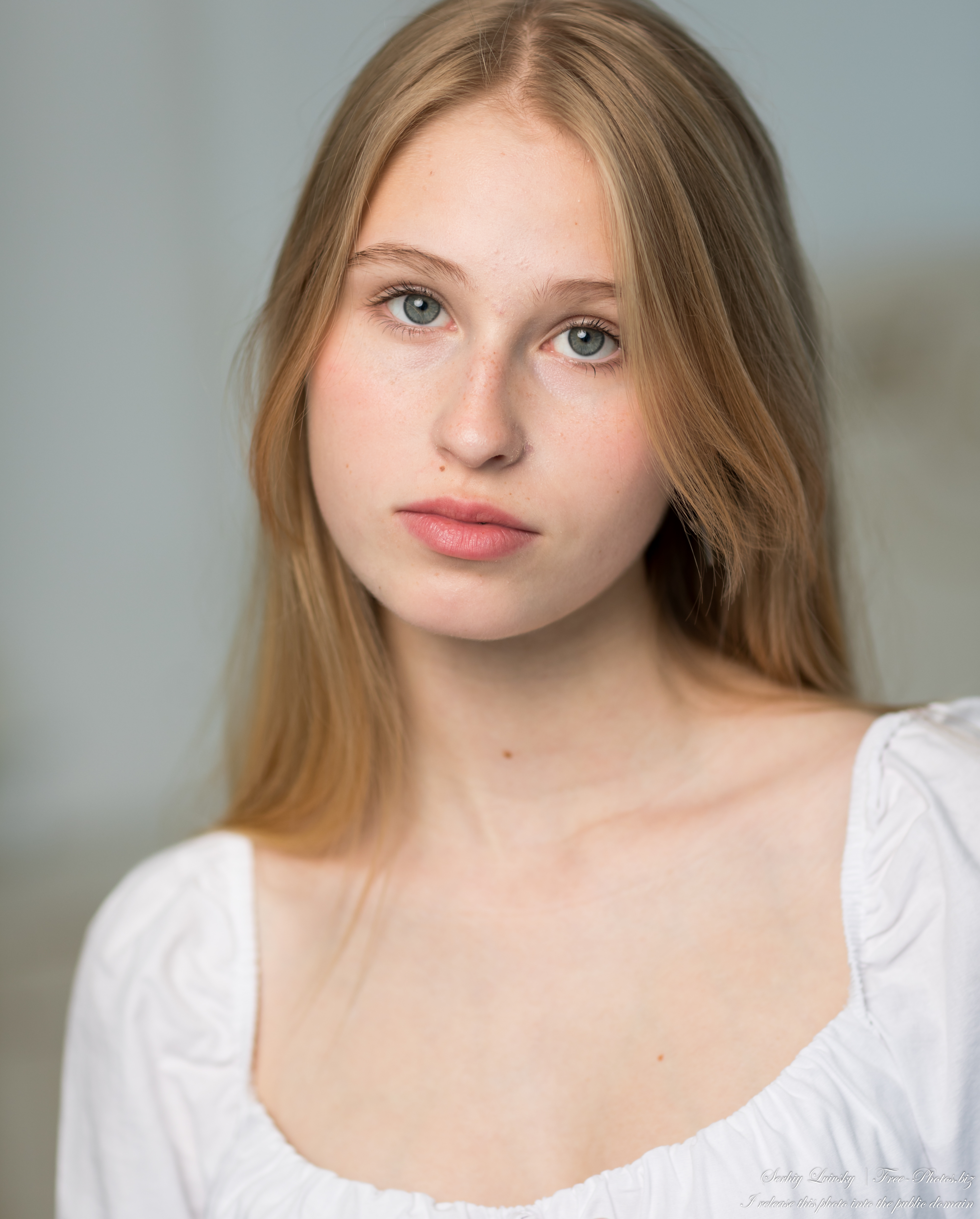 Joanna - a 15-year-old girl with natural lips and blonde hair photographed in July 2023 by Serhiy Lvivsky, picture 26