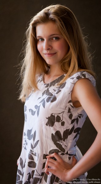 a 14-year-old blond Roman-Catholic girl photographed in July 2015, picture 5