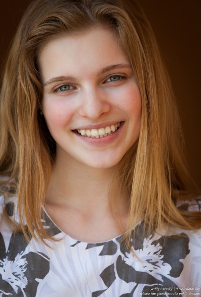 a 14-year-old blond Roman-Catholic girl photographed in July 2015, picture 7