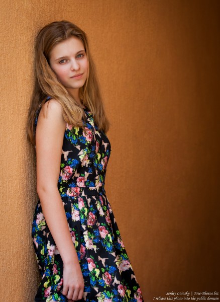 a 14-year-old blond Roman-Catholic girl photographed in July 2015, picture 19