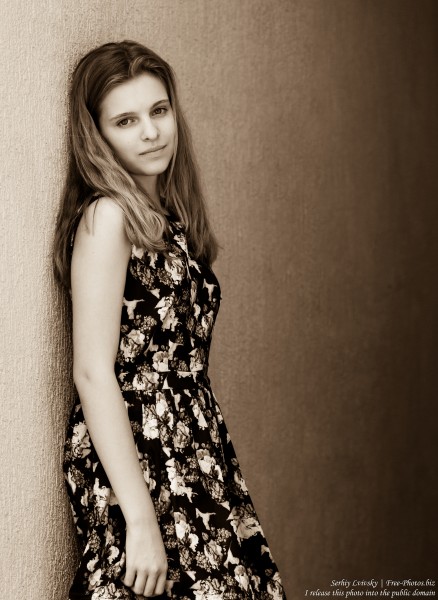 a 14-year-old blond Roman-Catholic girl photographed in July 2015, picture 20