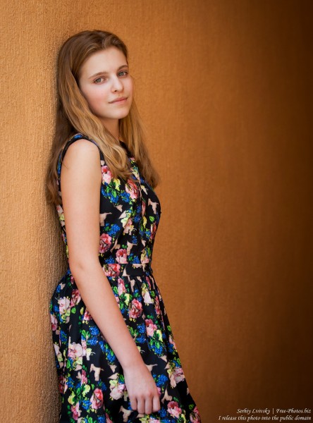 a 14-year-old blond Roman-Catholic girl photographed in July 2015, picture 23