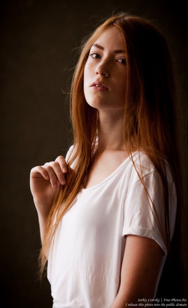 a 15-year-old red-haired Catholic girl photographed by Serhiy Lvivsky in August 2015, picture 1