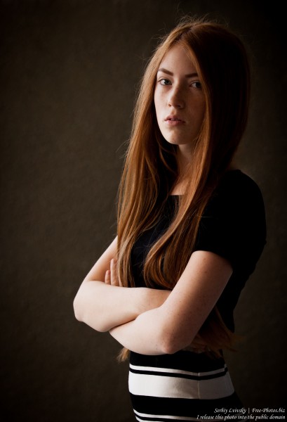 a 15-year-old red-haired Catholic girl photographed by Serhiy Lvivsky in August 2015, picture 21