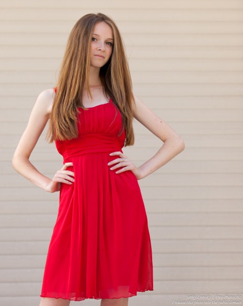 a 16-year-old girl wearing a dress, photographed in July 2015, picture 23