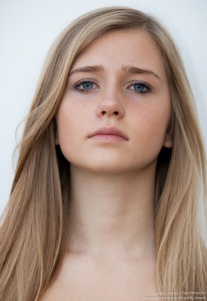a 17-year-old natural blond girl with blue eyes photographed in October 2015 by Serhiy Lvivsky, picture 9