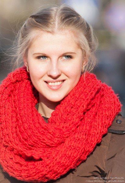 a beautiful blond girl photographed in January 2015, picture 3