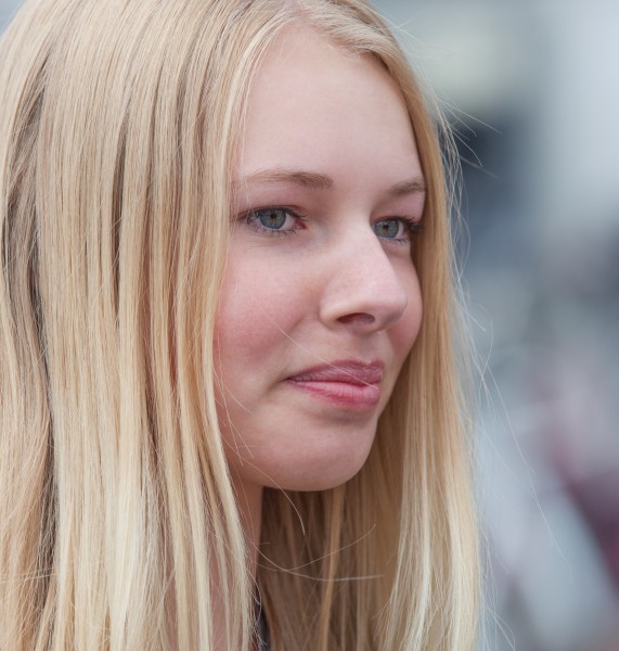 a creation of God - a cute fair-haired girl in Copenhagen, Denmark, in June 2014, picture 51
