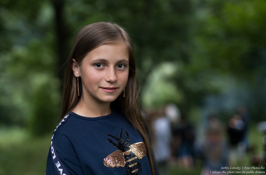 a cute girl at Catholic recollections in June 2019, picture 2