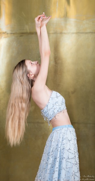 Adriana - a 14-year-old tall thin girl with big grey eyes and natural lips, the second photo session by Serhiy Lvivsky, taken in December 2025, picture 40