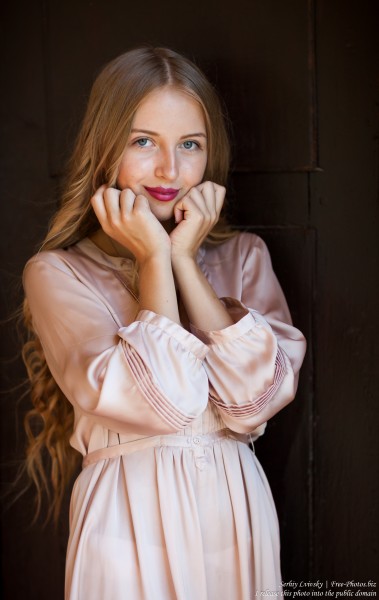 Ania - a 14-year-old natural blonde girl photographed by Serhiy Lvivsky in August 2017, picture 17