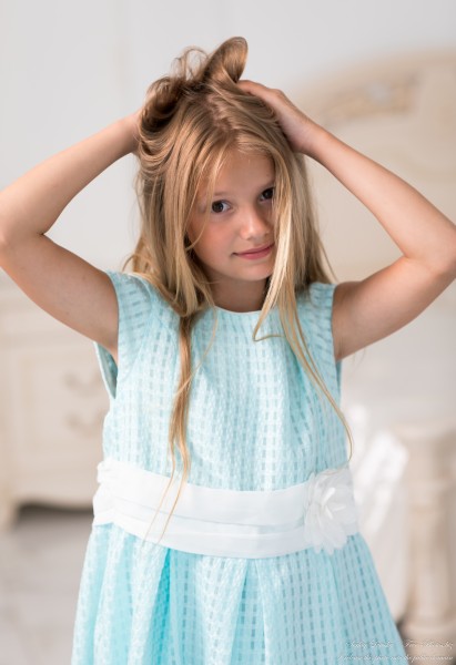 Ania - a 9-year-old girl with natural fair hair photographed in August 2023 by Serhiy Lvivsky, picture 18