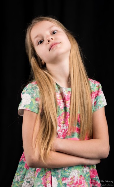 Ania - a 9-year-old girl with natural fair hair photographed in April 2023 by Serhiy Lvivsky, portrait 11 out of 20