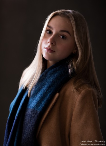 Emilia - a 15-year-old natural blonde Catholic girl photographed in November 2020 by Serhiy Lvivsky, picture 20