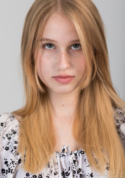 Joanna - a 15-year-old girl with natural big lips and natural blonde hair photographed in August 2023 by Serhiy Lvivsky, picture 9