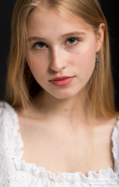 Joanna - a 15-year-old girl with natural lips and blonde hair photographed in July 2023 by Serhiy Lvivsky, picture 13