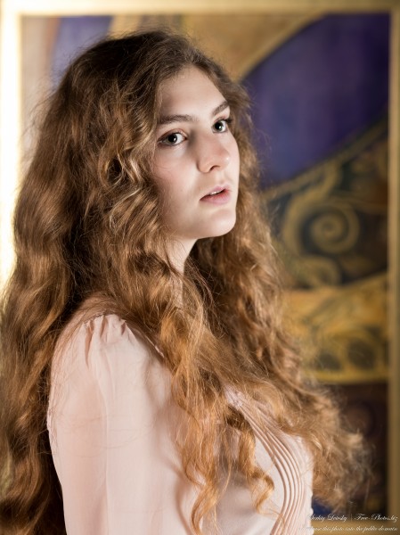 Kornelia - a 15-year-old girl with curly hair photographed in March 2023 by Serhiy Lvivsky, picture 13