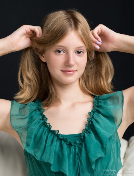 Martha - a 13-year-old natural blonde creation of God photographed in August 2023 by Serhiy Lvivsky, picture 16