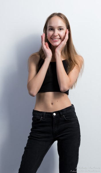 Masha - a 15-year-old girl with natural light brown hair, photographed in December 2025 by Serhiy Lvivsky, picture 25
