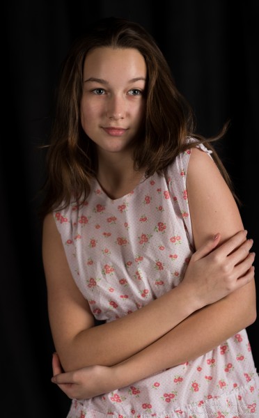 Michelle - a 14-year-old girl photographed in November 2023 by Serhiy Lvivsky, picture 10