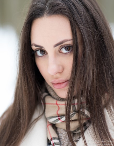 Natalia - a 26-year-old brunette girl with large eyes photographed in February 2022 by Serhiy Lvivsky, picture 25