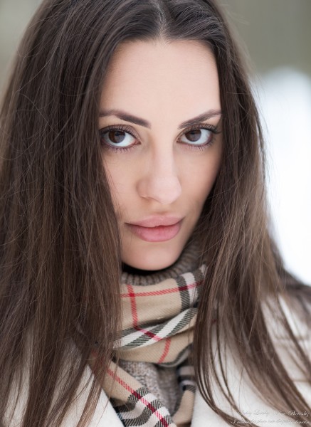 Natalia - a 26-year-old brunette girl with large eyes photographed in February 2022 by Serhiy Lvivsky, picture 26