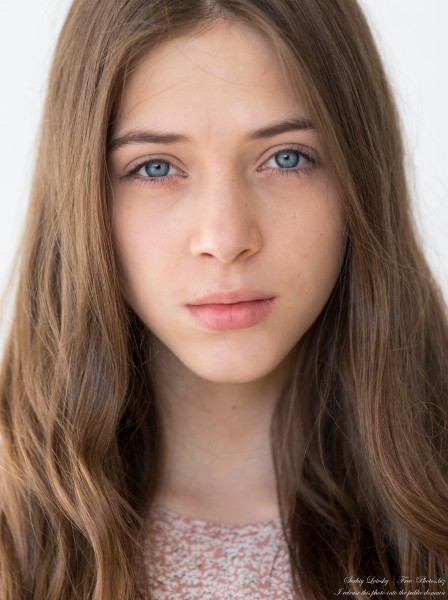 Sophia - a 17-year-old creation of God with blue eyes photographed in October 2021 by Serhiy Lvivsky, portrait 2 out of 27