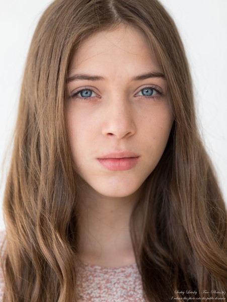 Sophia - a 17-year-old creation of God with blue eyes photographed in October 2021 by Serhiy Lvivsky, portrait 3 out of 27