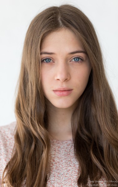 Sophia - a 17-year-old creation of God with blue eyes photographed in October 2021 by Serhiy Lvivsky, portrait 4 out of 27