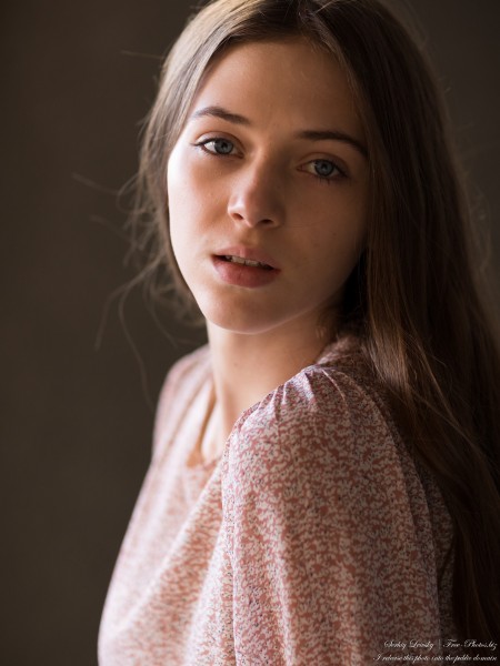 Sophia - a 17-year-old creation of God with blue eyes photographed in October 2021 by Serhiy Lvivsky, portrait 18 out of 27