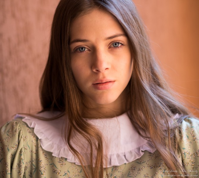 Sophia - a 17-year-old creation of God with blue eyes photographed in October 2021 by Serhiy Lvivsky, portrait 25 out of 27