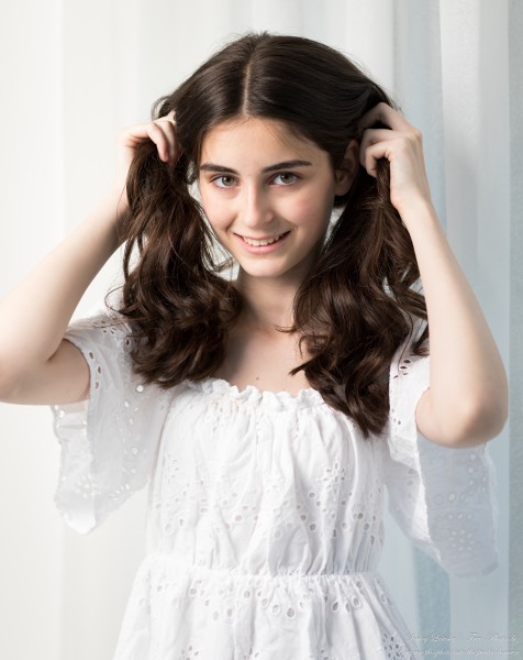 Sophia - a beautiful 15-year-old brunette girl photographed in June 2023 by Serhiy Lvivsky, picture 47