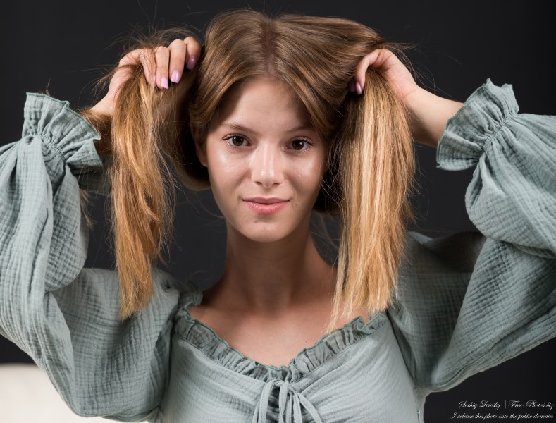 Vika - an 18-year-old girl with natural fair hair, the third photoshoot, taken in August 2023 by Serhiy Lvivsky, picture 7