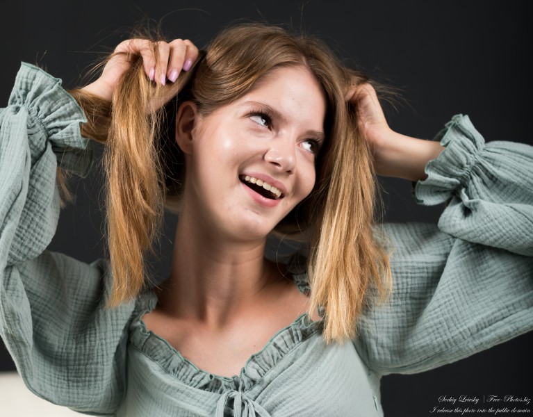 Vika - an 18-year-old girl with natural fair hair, the third photoshoot, taken in August 2023 by Serhiy Lvivsky, picture 10