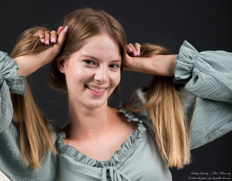 Vika - an 18-year-old girl with natural fair hair, the third photoshoot, taken in August 2023 by Serhiy Lvivsky, picture 12