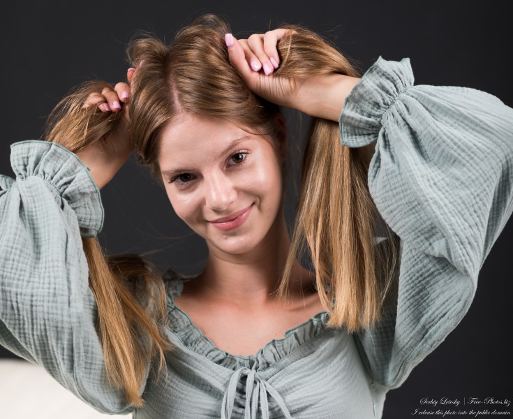 Vika - an 18-year-old girl with natural fair hair, the third photoshoot, taken in August 2023 by Serhiy Lvivsky, picture 13