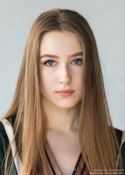 Vika - a 17-year-old girl with blue eyes and natural fair hair photographed in June 2019 by Serhiy Lvivsky, picture 7