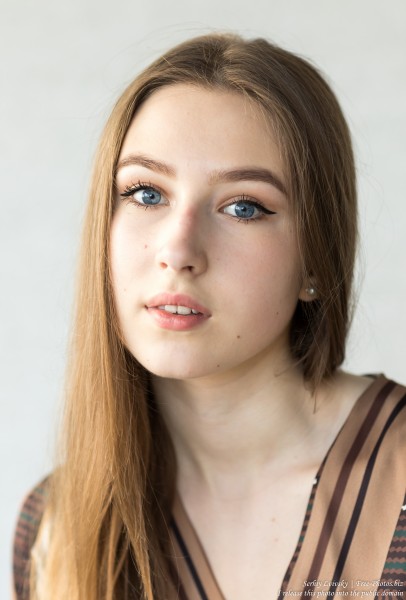 Vika - a 17-year-old girl with blue eyes and natural fair hair photographed in June 2019 by Serhiy Lvivsky, picture 16