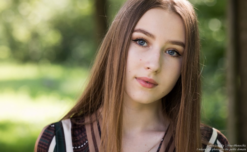 Vika - a 17-year-old girl with blue eyes and natural fair hair photographed in June 2019 by Serhiy Lvivsky, picture 24