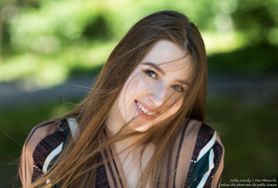 Vika - a 17-year-old girl with blue eyes and natural fair hair photographed in June 2019 by Serhiy Lvivsky, picture 32