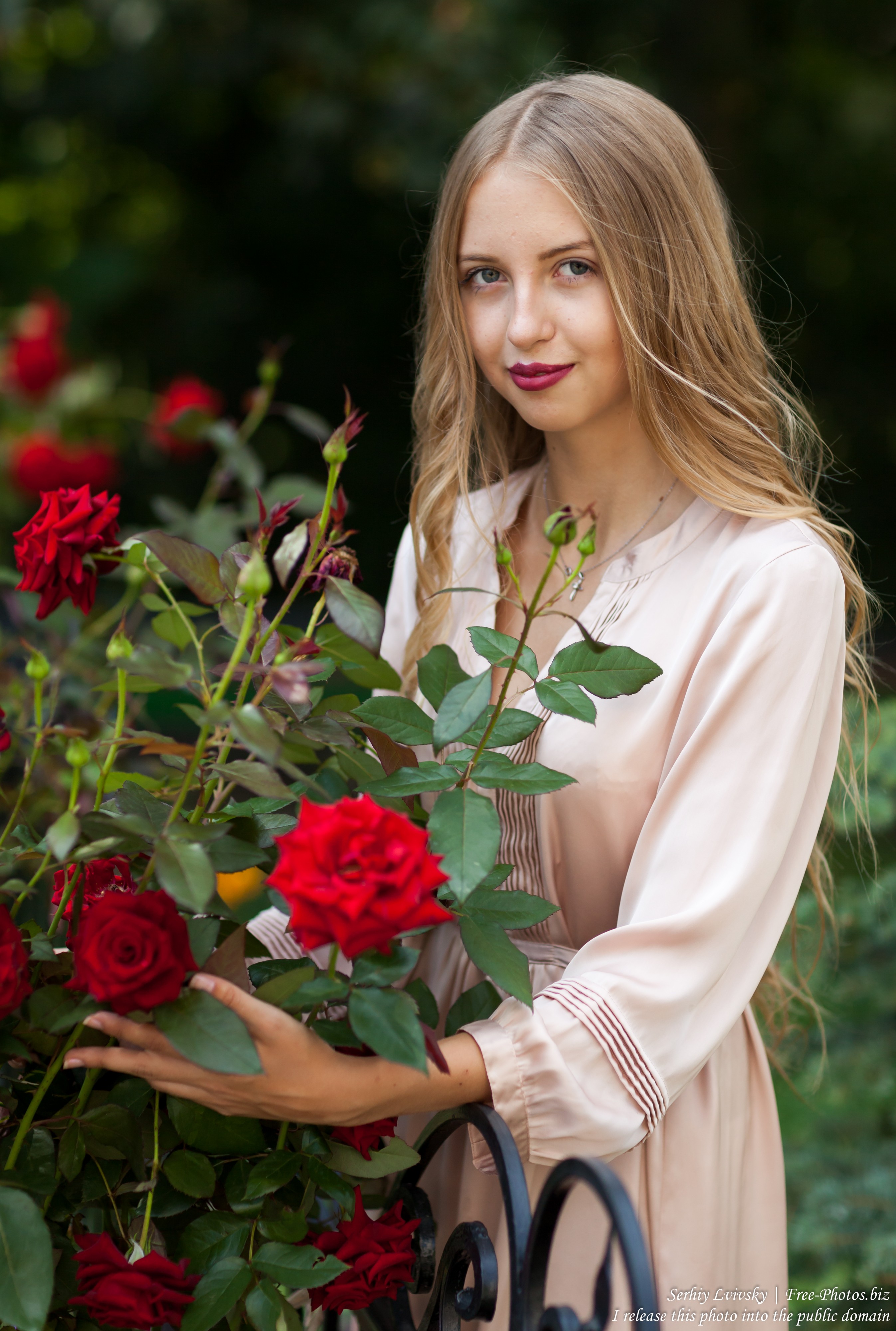 Ania - a 14-year-old natural blonde girl photographed by Serhiy Lvivsky in August 2017, picture 36