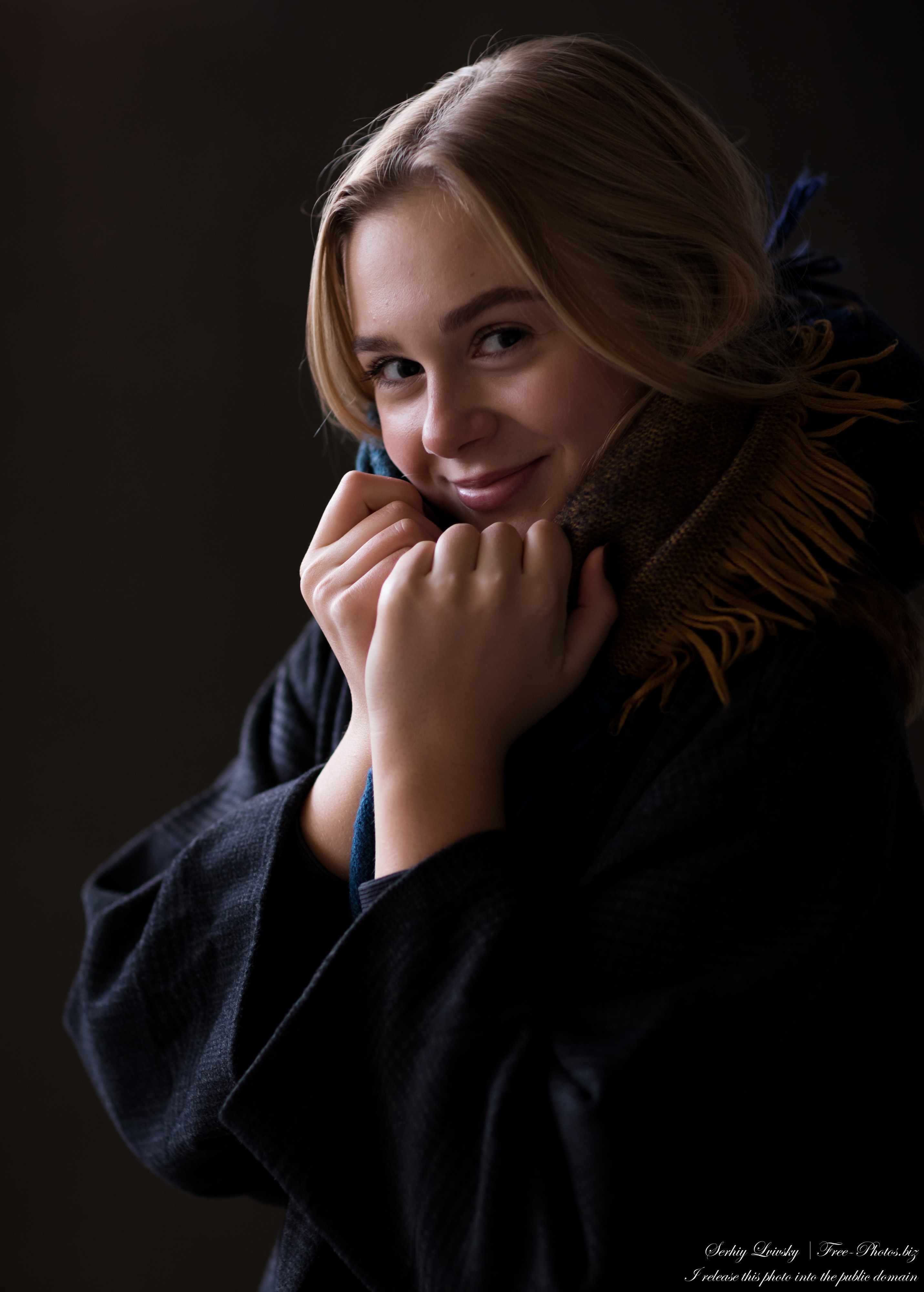 Emilia - a 15-year-old natural blonde Catholic girl photographed in November 2020 by Serhiy Lvivsky, picture 21