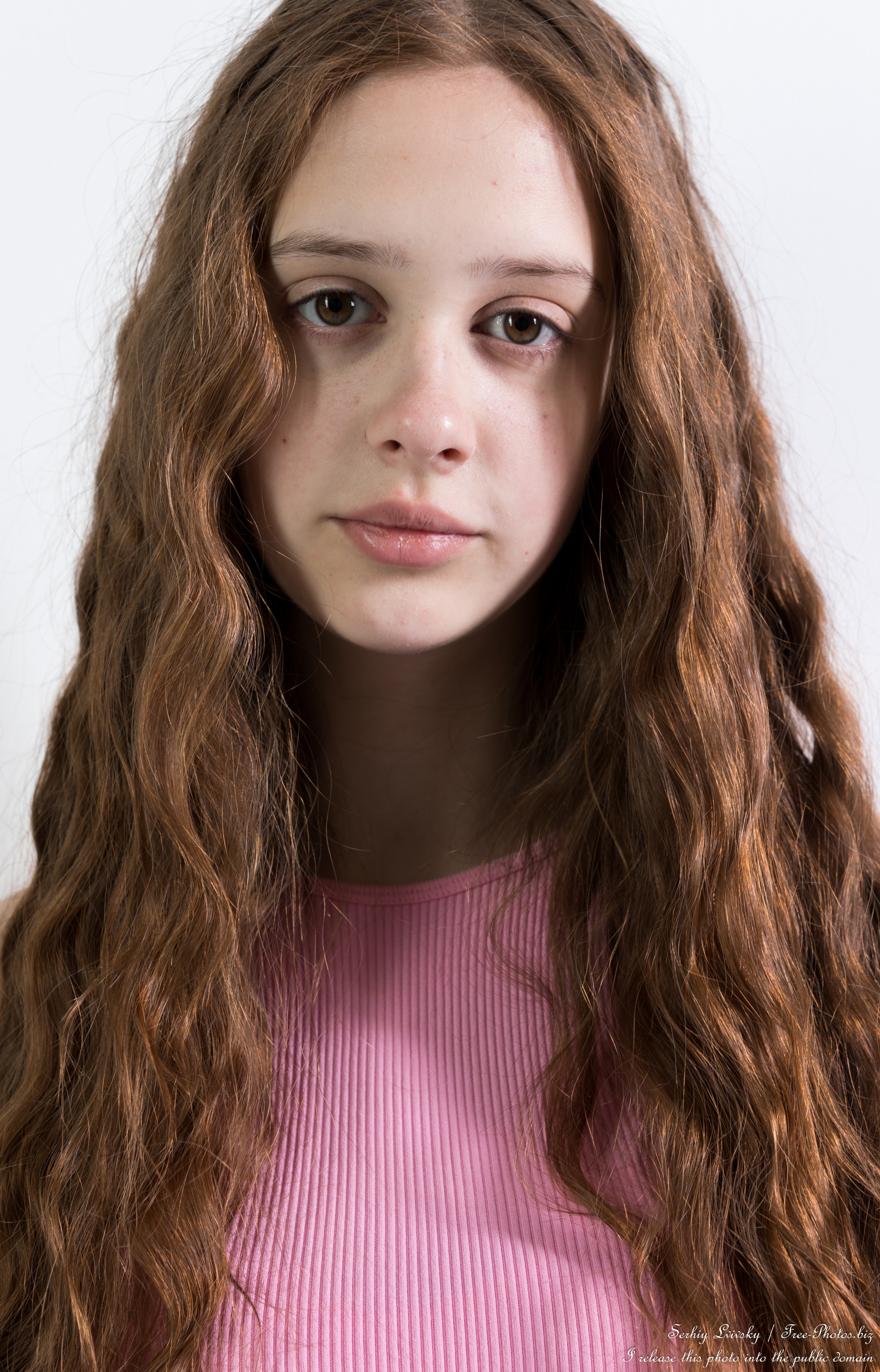 Tania – a 16-year-old tall thin girl with big brown eyes and natural lips photographed by Serhiy Lvivsky in April 2026, picture 7