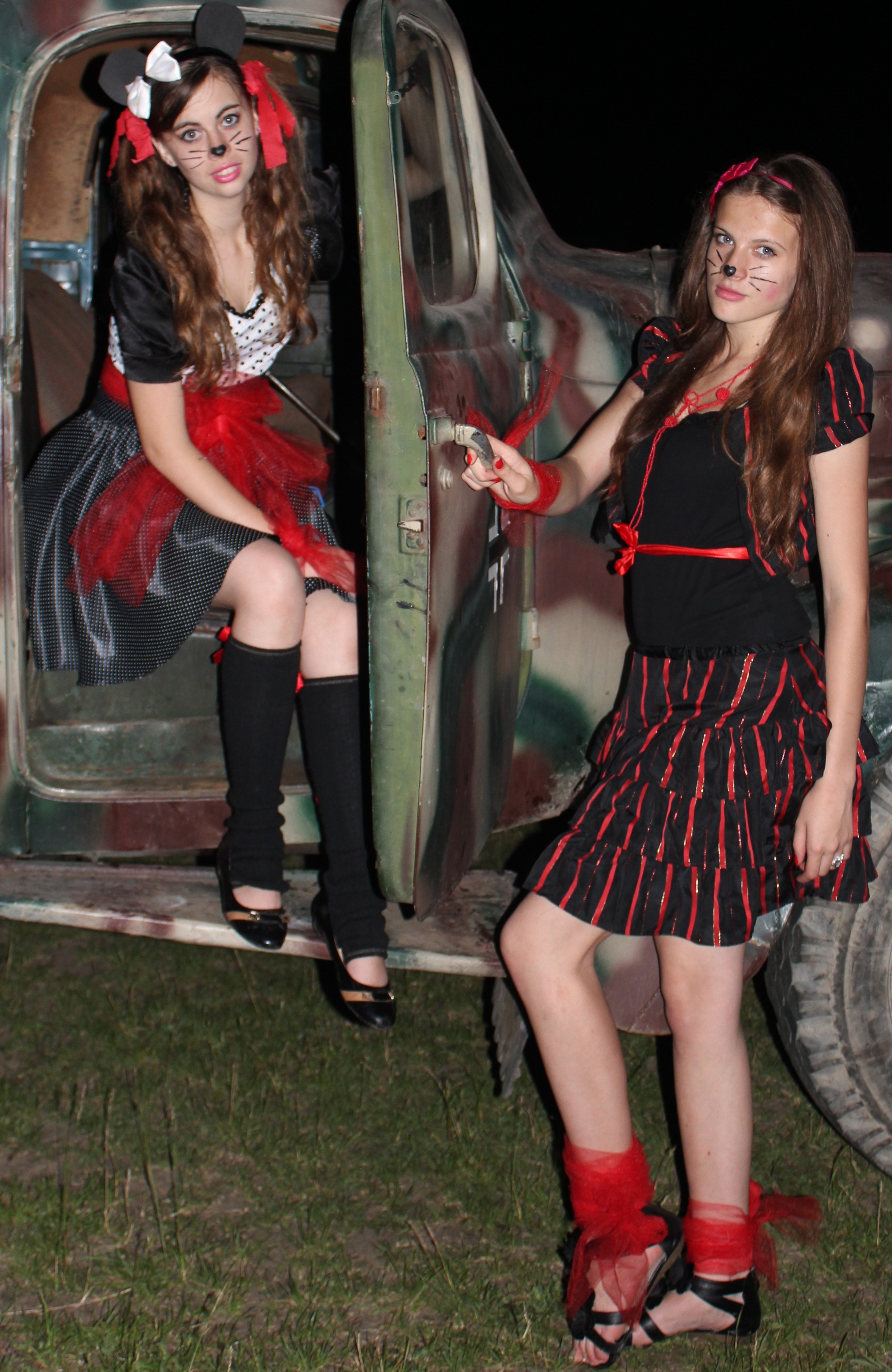 two fantastic charming beautiful brunette girls-animators in a Catholic camp, photo 36